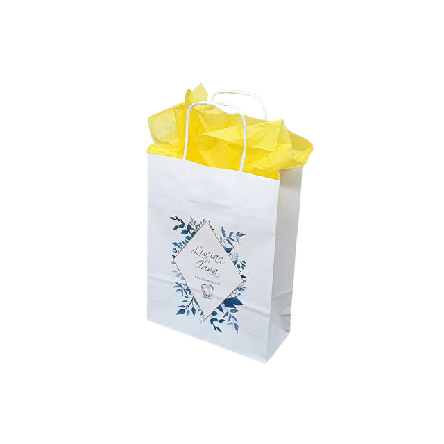 Pungi de Hârtie cu Modele de Nuntă - Model 5 18 x 22(H) x 8cm