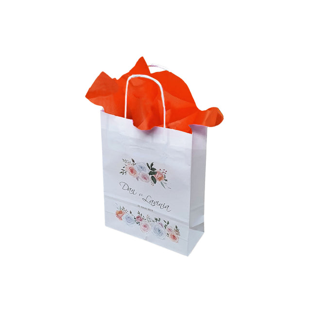 Pungi de Hârtie cu Modele de Nuntă - Model 7 18 x 22(H) x 8cm