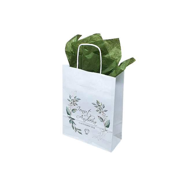Pungi de Hârtie cu Modele de Nuntă - Model 8 18 x 22(H) x 8cm