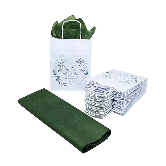 Pungi de Hârtie cu Modele de Nuntă - Model 8 18 x 22(H) x 8cm