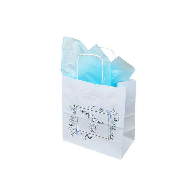 Pungi de Hârtie cu Modele de Nuntă - Model 1 20 x 21(H) x 10cm