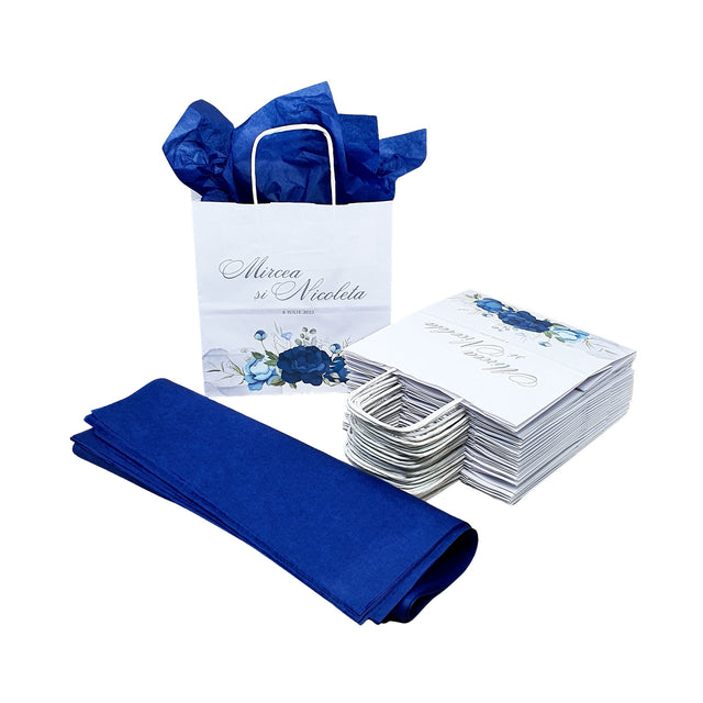 Pungi de Hârtie cu Modele de Nuntă - Model 11 20 x 21(H) x 10cm