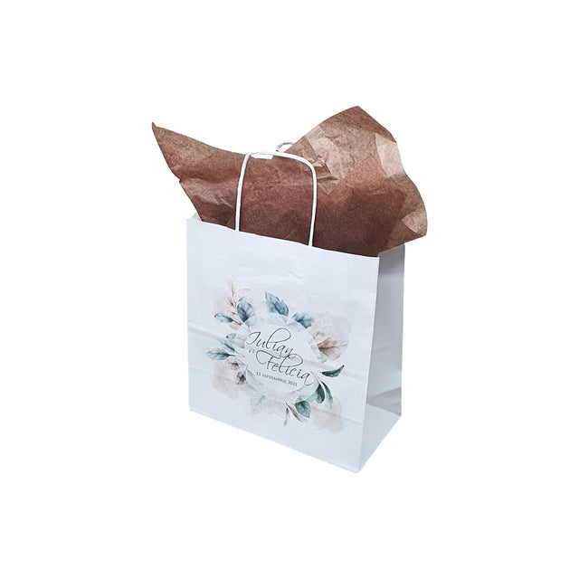 Pungi de Hârtie cu Modele de Nuntă - Model 12 20 x 21(H) x 10cm