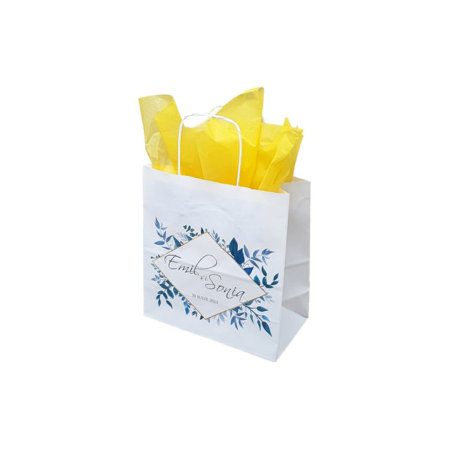 Pungi de Hârtie cu Modele de Nuntă - Model 5 20 x 21(H) x 10cm