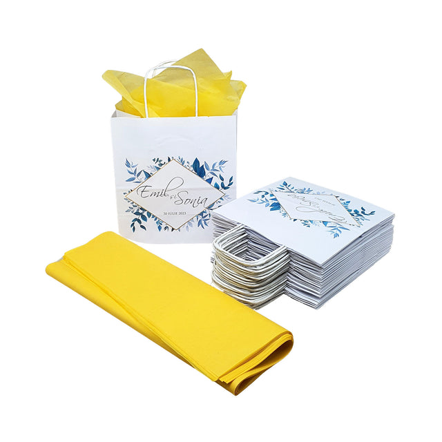 Pungi de Hârtie cu Modele de Nuntă - Model 5 20 x 21(H) x 10cm