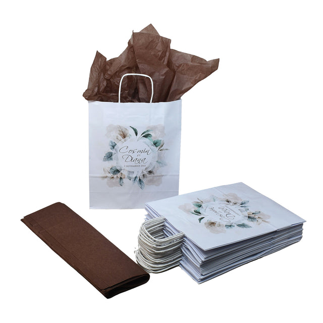 Pungi de Hârtie cu Modele de Nuntă - Model 12 22 x 31(H) x 10cm