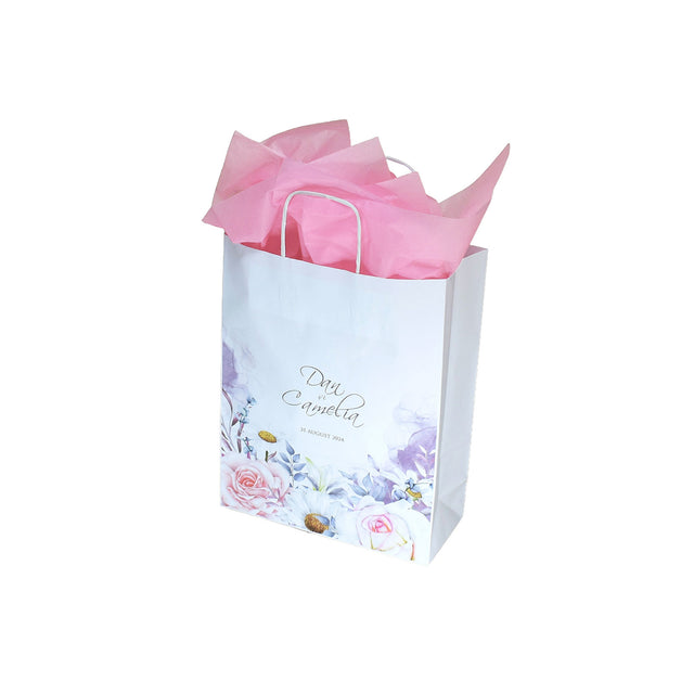 Pungi de Hârtie cu Modele de Nuntă - Model 13 22 x 31(H) x 10cm
