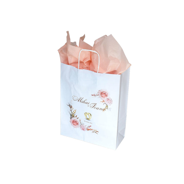 Pungi de Hârtie cu Modele de Nuntă - Model 3 22 x 31(H) x 10cm