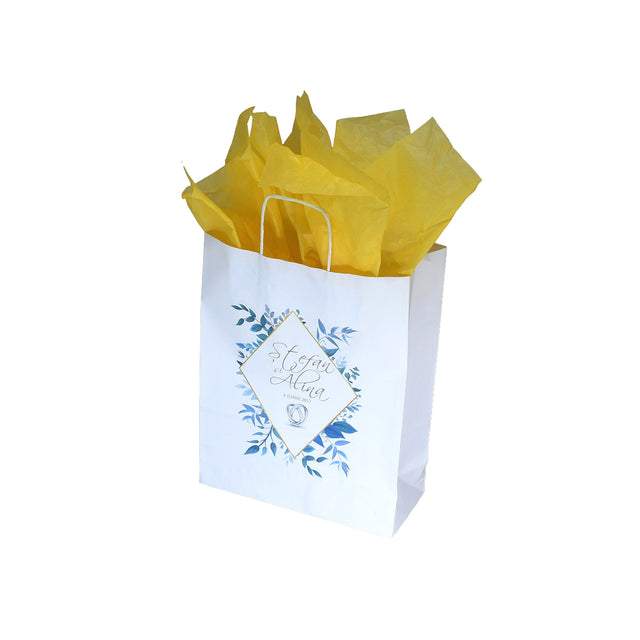 Pungi de Hârtie cu Modele de Nuntă - Model 5 22 x 31(H) x 10cm