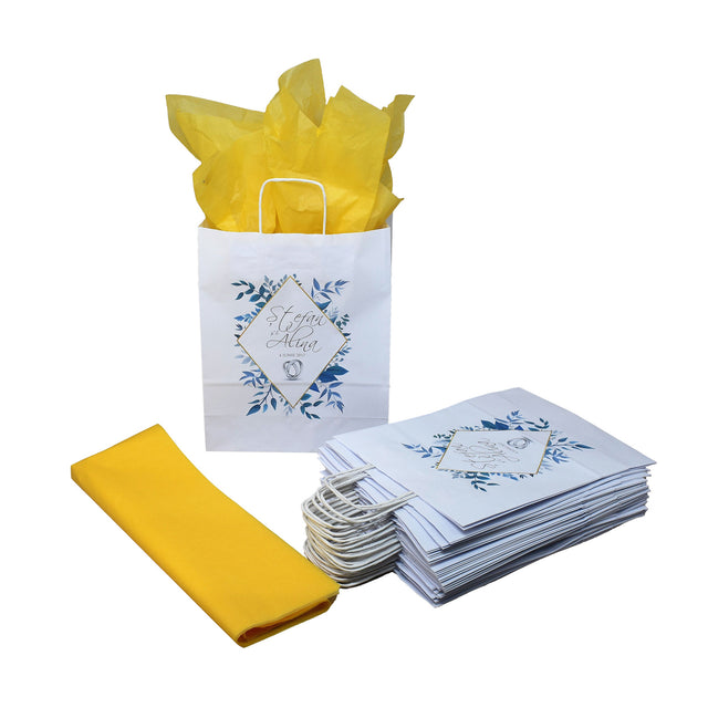 Pungi de Hârtie cu Modele de Nuntă - Model 5 22 x 31(H) x 10cm