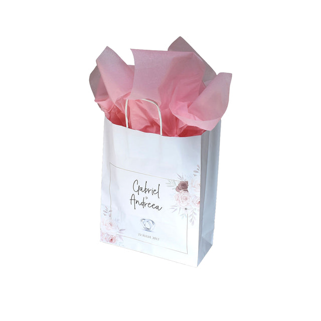 Pungi de Hârtie cu Modele de Nuntă - Model 6 22 x 31(H) x 10cm