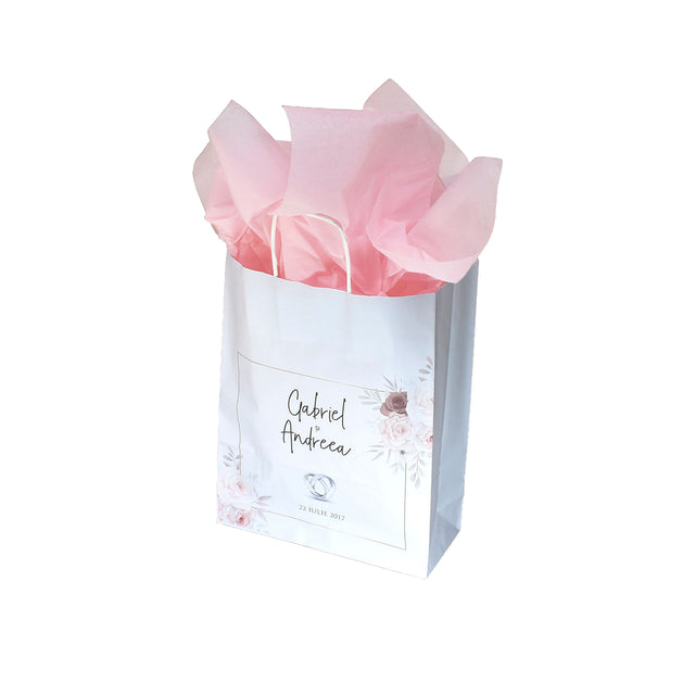 Pungi de Hârtie cu Modele de Nuntă - Model 6 22 x 31(H) x 10cm