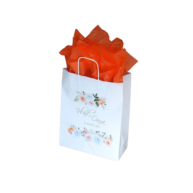 Pungi de Hârtie cu Modele de Nuntă - Model 7 22 x 31(H) x 10cm