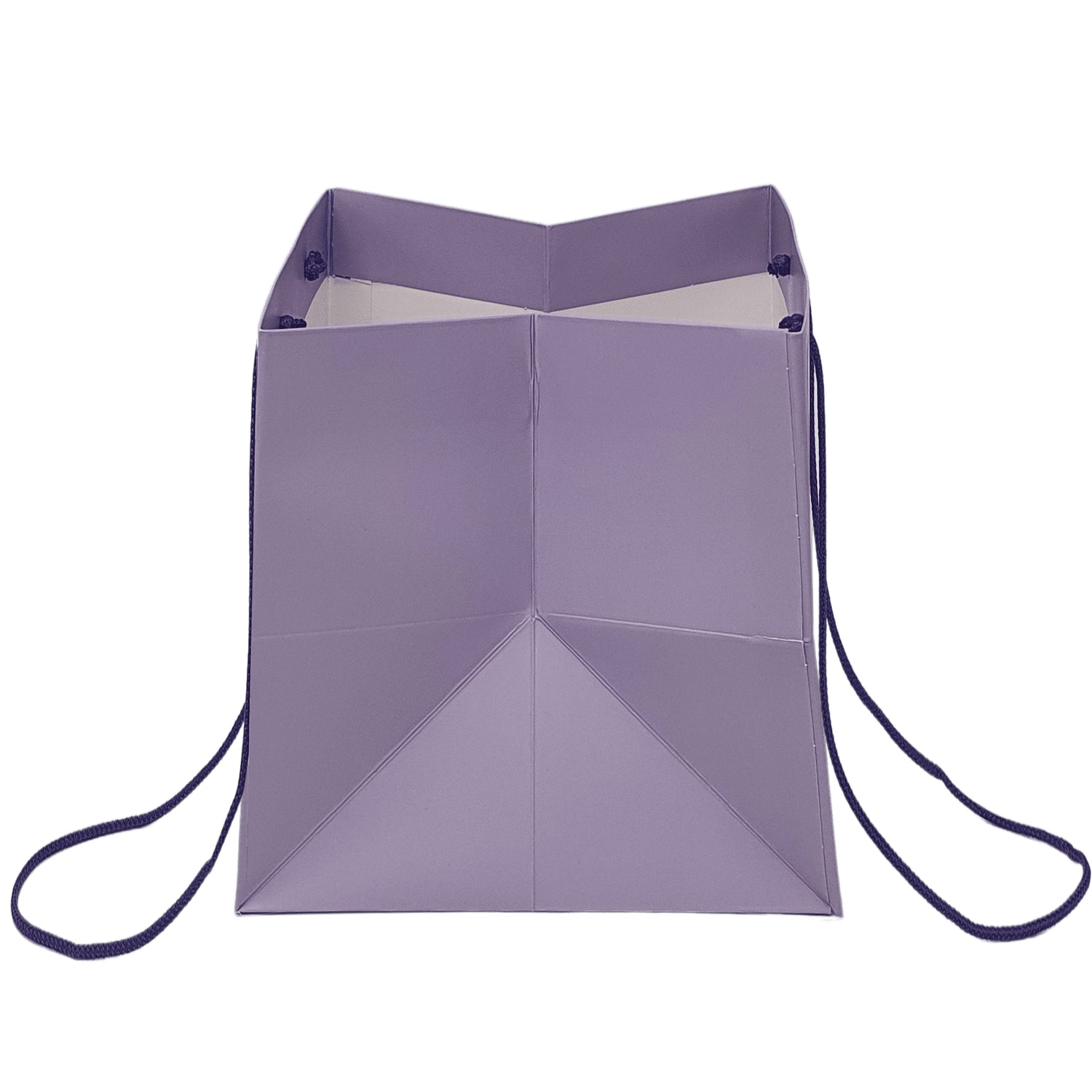 Pungă hârtie MOV PAL pentru flori cu mânere din șnur textil 30 x 25(H) x 27cm