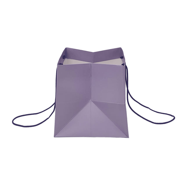 Pungă hârtie MOV PAL pentru flori cu mânere din șnur textil 23 x 20(H) x 20cm