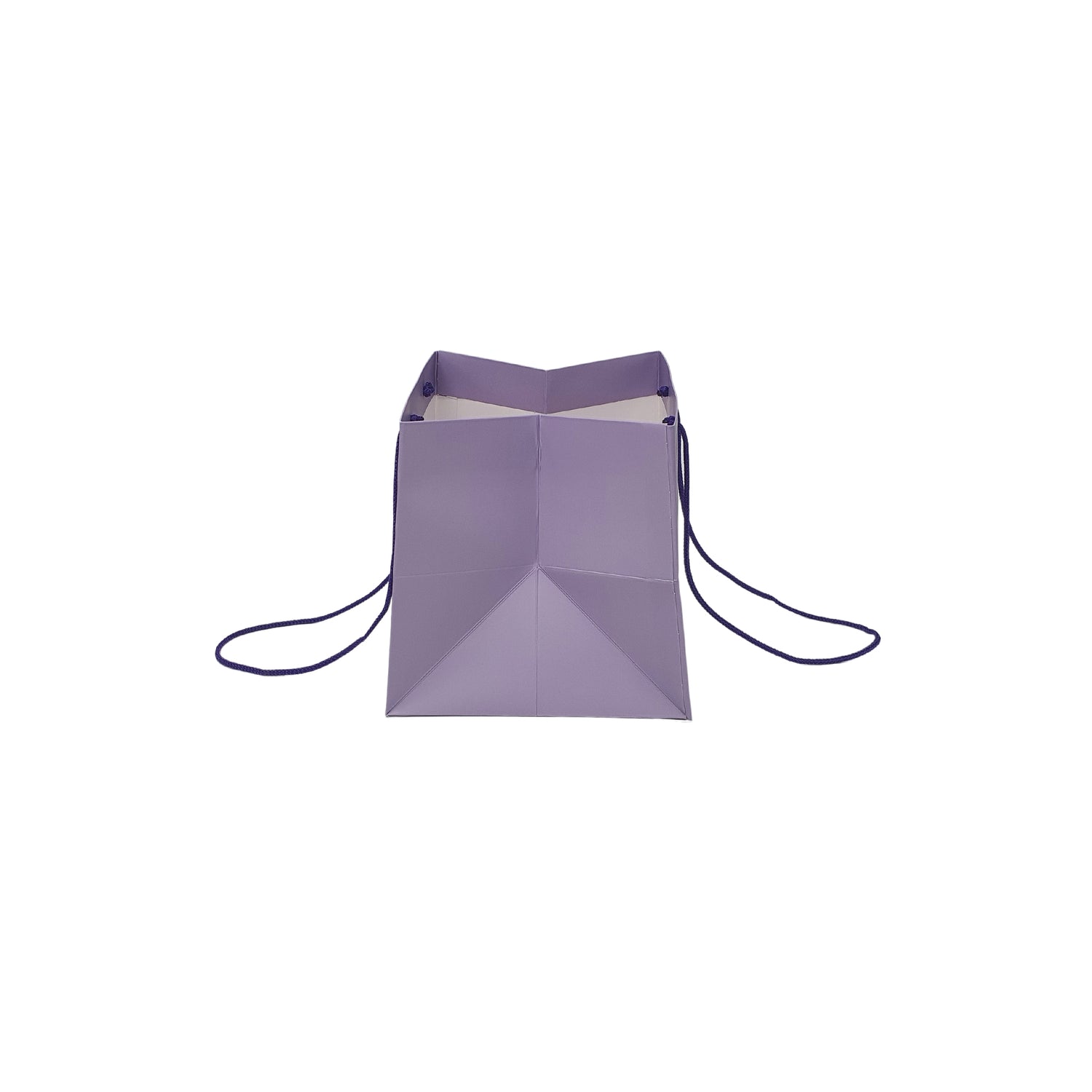 Pungă hârtie MOV PAL pentru flori cu mânere din șnur textil 16 x 17(H) x 15cm