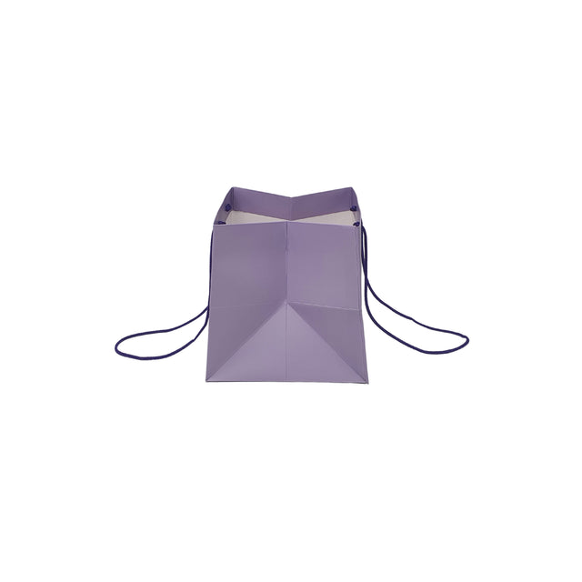 Pungă hârtie MOV PAL pentru flori cu mânere din șnur textil 16 x 17(H) x 15cm