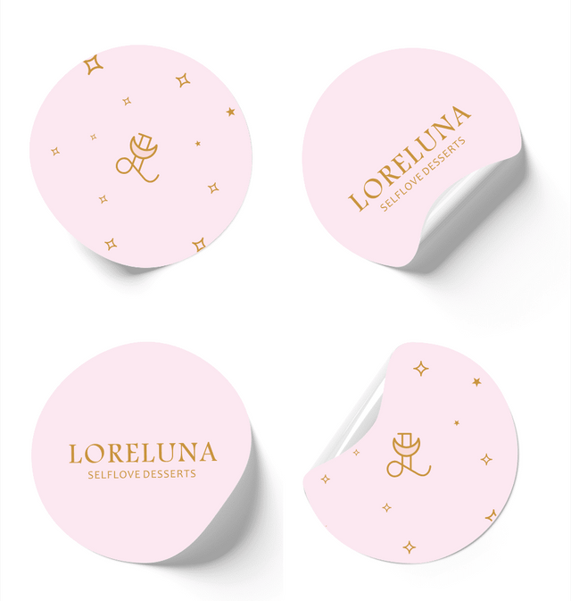 Etichetă autoadezivă/sticker cu personalizare - diametru 3cm