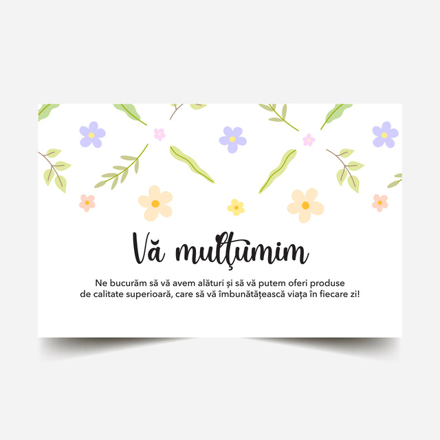 Thank you card Model Floral Soft Meadow