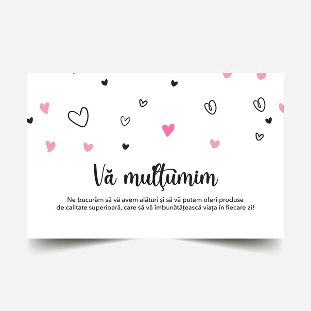 Thank you card Model Love Mini Hearts