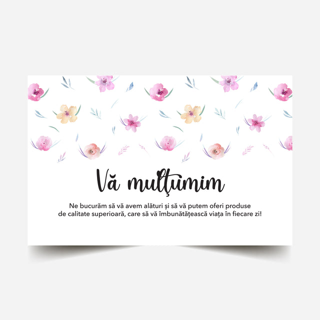 Thank you card Model Floral Pastel Dream