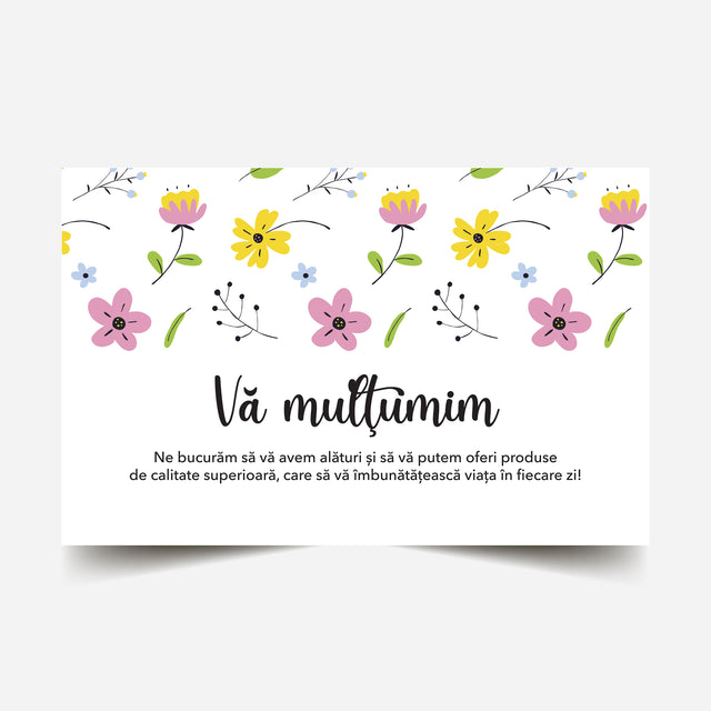 Thank you card Model Floral Garden Joy