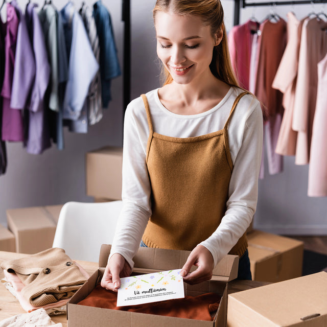 Thank you card Model Floral Soft Meadow