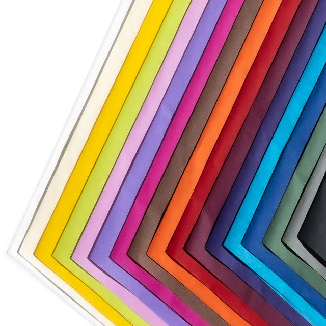 Hârtie de mătase paleta de culori 28g/m², dimensiune 50x75cm