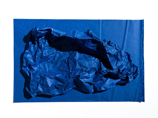 Hârtie de mătase albastru regal, coală deschisă pentru ambalat, 28g/m² – dimensiune 50x75cm