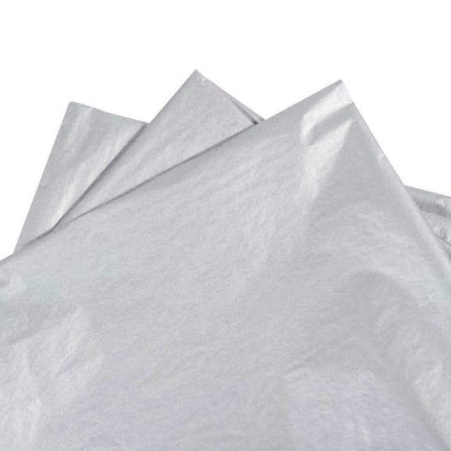 Hârtie de mătase 17g SILVER METALIZED - 50 x 75cm