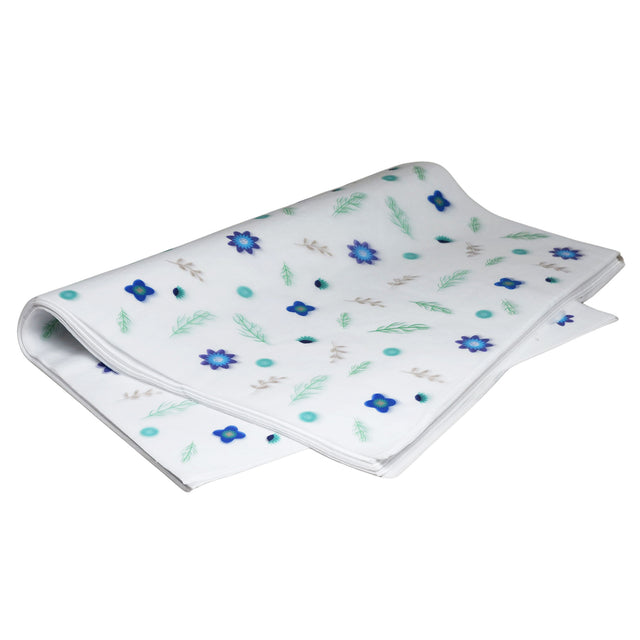 Hârtie de mătase Blue Meadow, top de coli 17g/m² – dimensiune 50x75cm