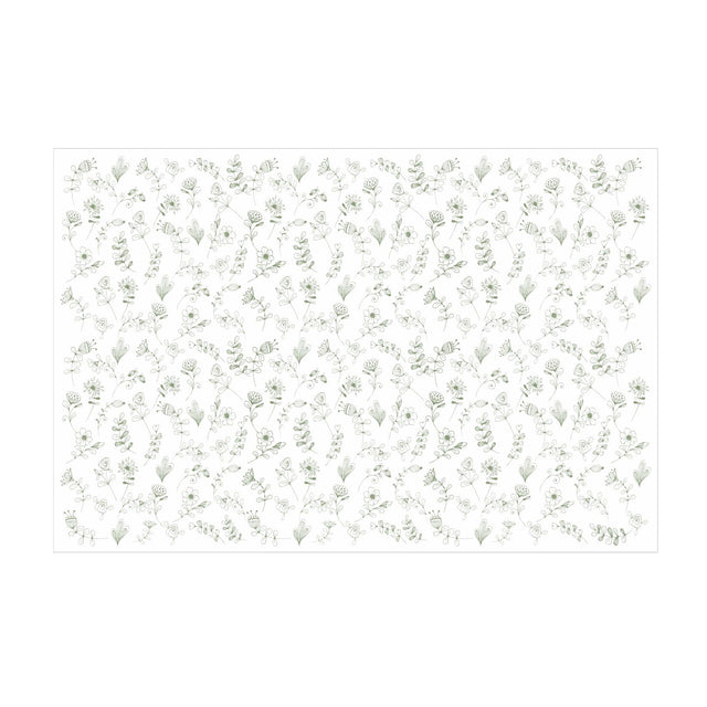 Hârtie de mătase Botanical Sketch, foaie deschisă, 17g/m² – dimensiune 50x75cm