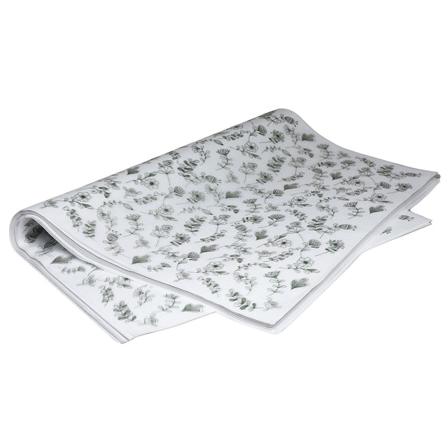 Hârtie de mătase Botanical Sketch, top de coli 17g/m² – dimensiune 50x75cm