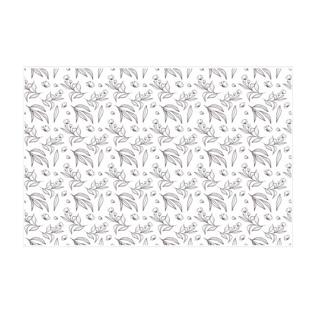 Hârtie de mătase Graphite Garden, foaie deschisă, 17g/m² – dimensiune 50x75cm