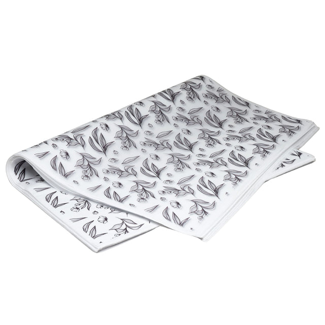 Hârtie de mătase Graphite Garden, top de coli 17g/m² – dimensiune 50x75cm