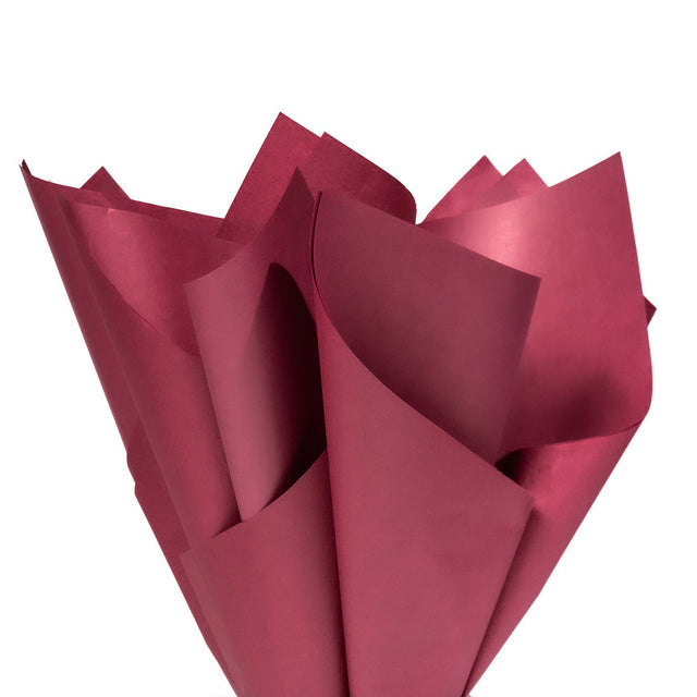 Hârtie de mătase grena, aranjament tip evantai, 28g/m² – dimensiune 50x75cm