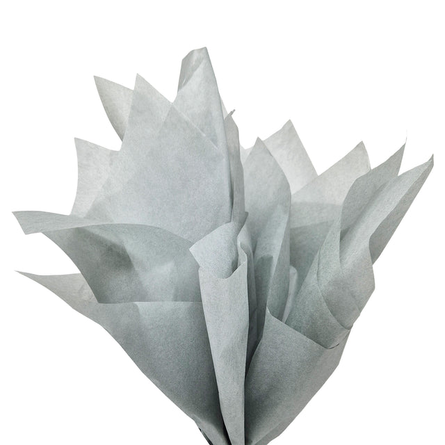 Hârtie de mătase gri, aranjament evantai, 17g/m² – dimensiune 50x75cm