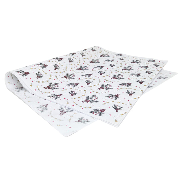 Hârtie de mătase model Crăciun Candy Cane Swirl, top de coli 28 g/m² – dimensiune 50x75cm