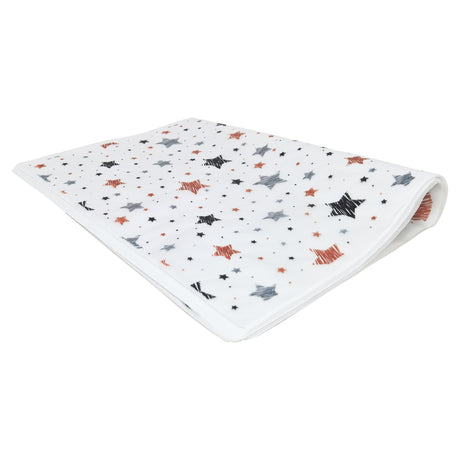 Hârtie de mătase model Crăciun Star Doodle Night, top de coli pliate 17 g/m² – dimensiune 50x75cm