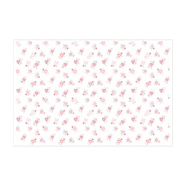 Hârtie de mătase model love Patchwork Hearts, foaie deschisă, 17g/m² – dimensiune 50x75cm