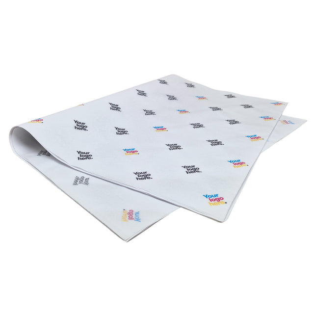 Hârtie de mătase personalizată albă, top de coli 28g/m² – dimensiune 50x75cm