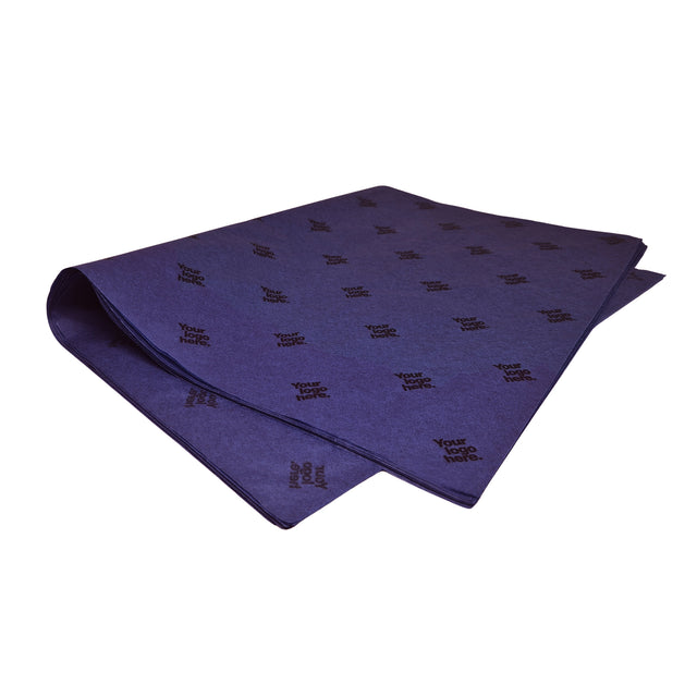 Hârtie de mătase personalizată albastru regal, top de coli 17g/m² – dimensiune 50x75cm