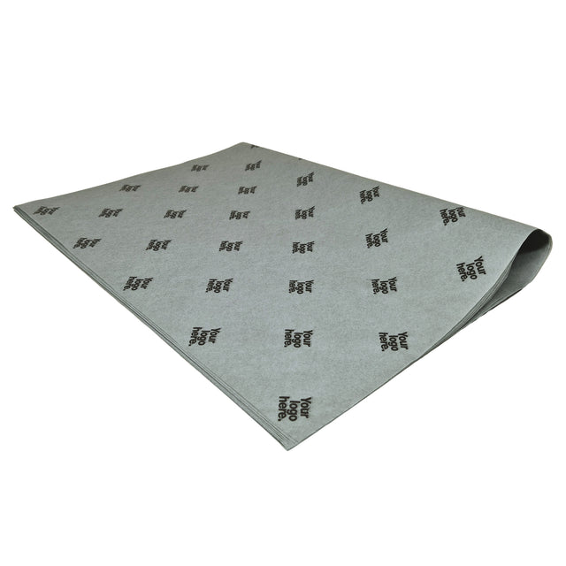 Hârtie de mătase personalizată gri, top de coli 17g/m² – dimensiune 50x75cm