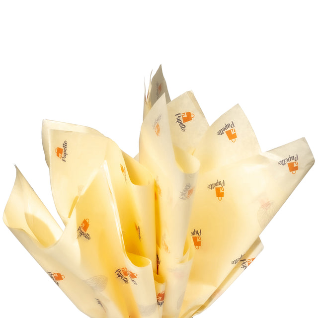 Hârtie de mătase personalizată ivory, 28g/m² – dimensiune 50x75cm