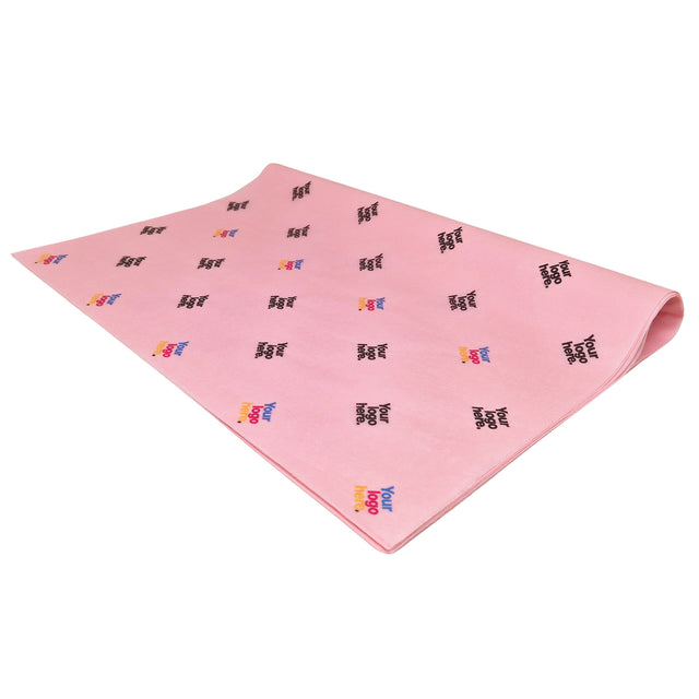 Hârtie de mătase personalizată roz deschis, top de coli pliate 17g/m² – dimensiune 50x75cm