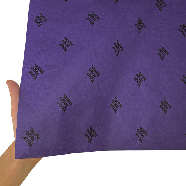 Hârtie de mătase personalizată violet, textură și transparență, 28g/m² – dimensiune 50x75cm