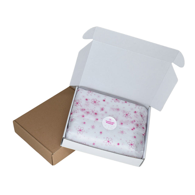 Hârtie de mătase Pink Bubble, pusă într-o cutie de transport, 17g/m² – dimensiune 50x75cm