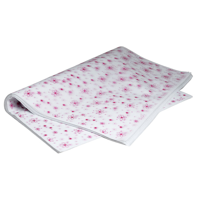 Hârtie de mătase Pink Bubble, top de coli 17g/m² – dimensiune 50x75cm