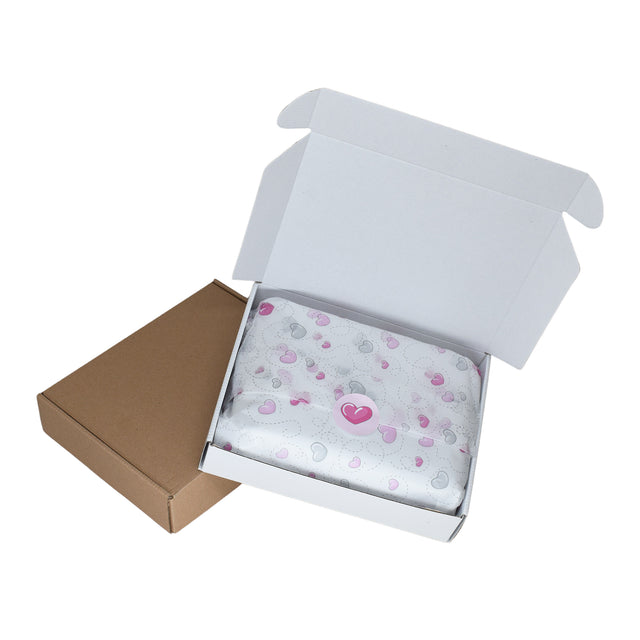 Hârtie de mătase model Pink Heart Trails, ambalată într-o cutie de transport, 17g/m² – dimensiune 50x75cm