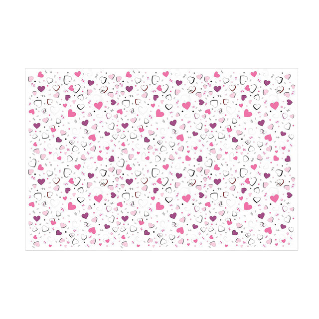 Hârtie de mătase model love Pop Hearts, foaie deschisă, 17g/m² – dimensiune 50x75cm